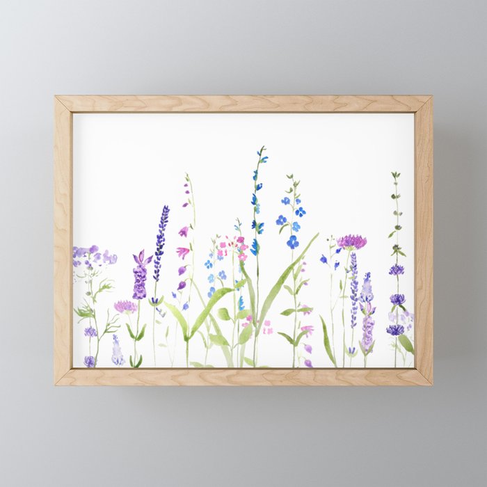 Mini wildflowers watercolor  Flower art painting, Mini canvas art, Art  painting