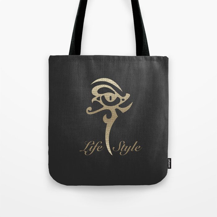 black Life Style Tote Bag