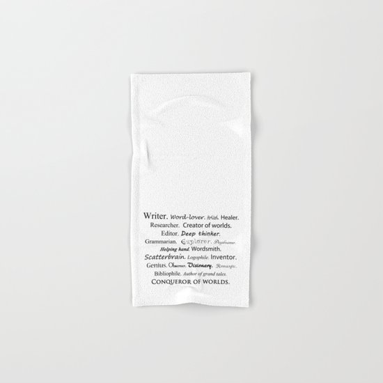 Writer Hand & Bath Towel