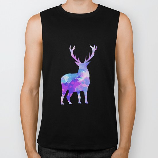 Abstract Deer II Biker Tank