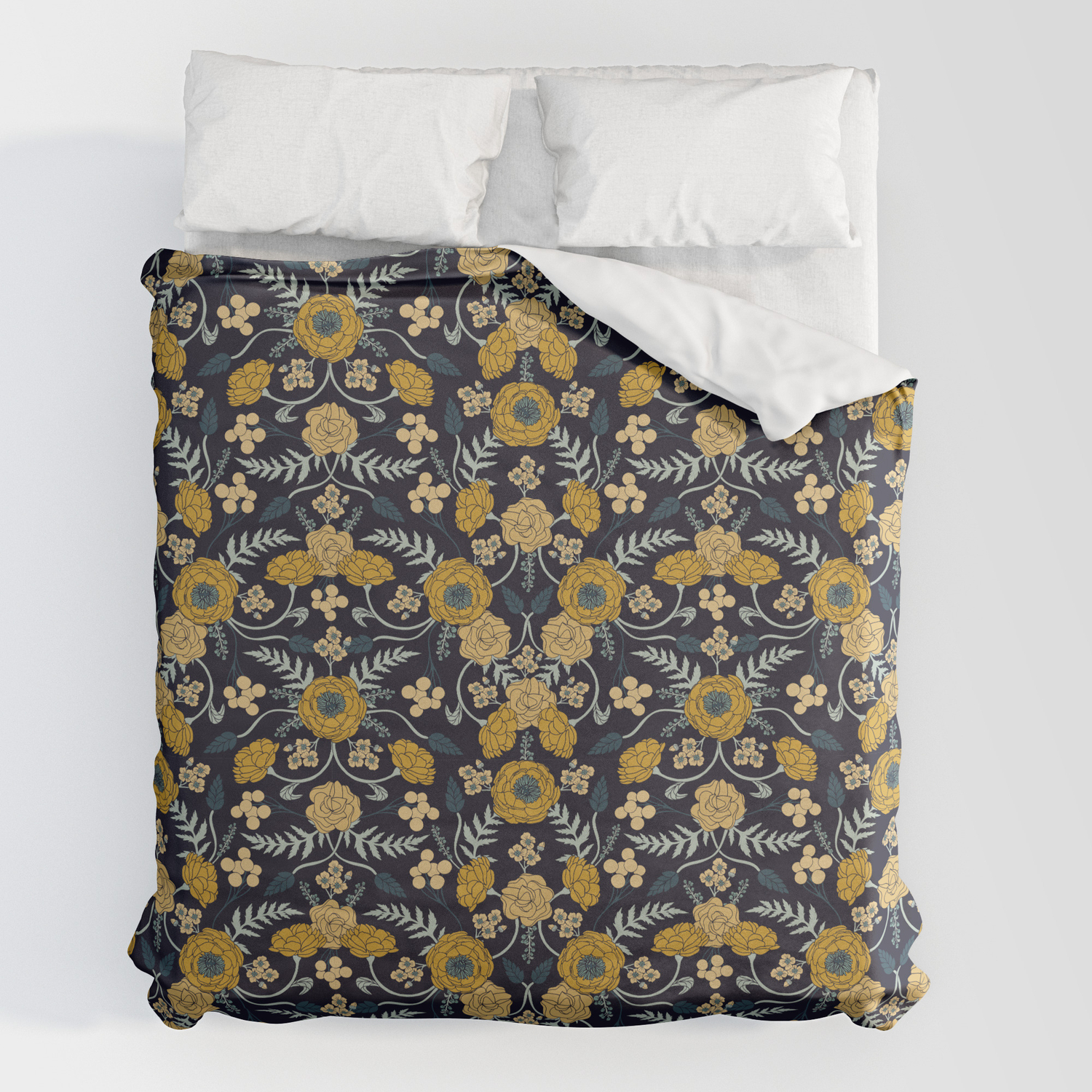 dark yellow duvet cover