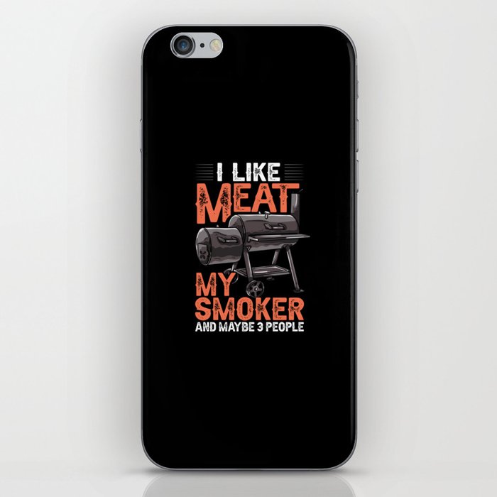 BBQ Smoker Grill Electric Grilling Pellet Recipes iPhone Skin