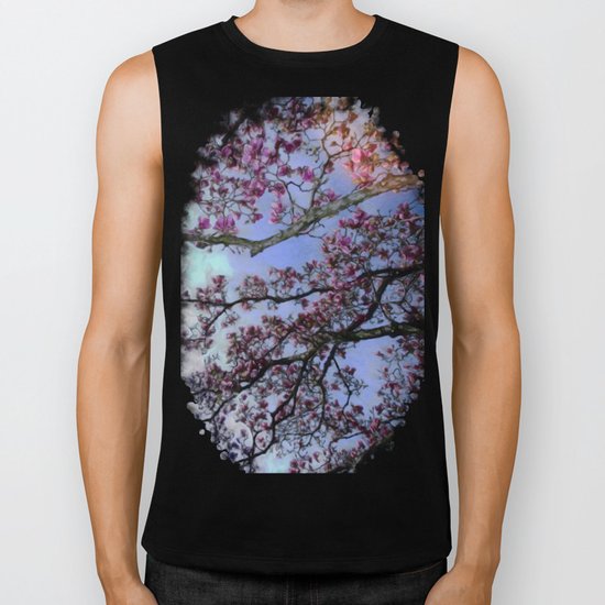 Cherry Blossoms II Biker Tank