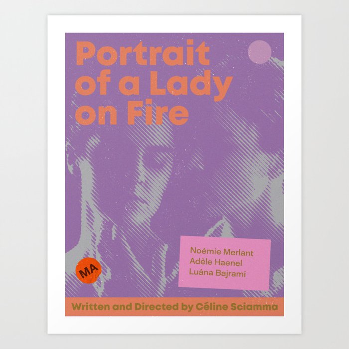Portrait of a Lady on Fire Poster: Version 1 Art Print