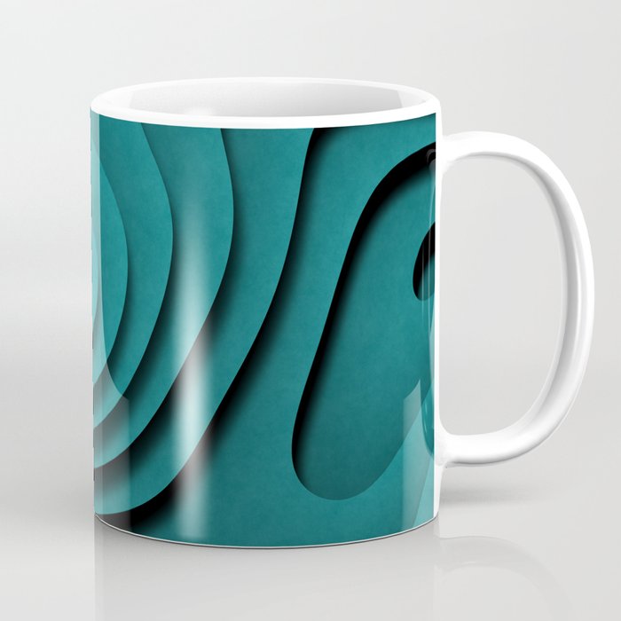 Green Spiral Coffee Mug