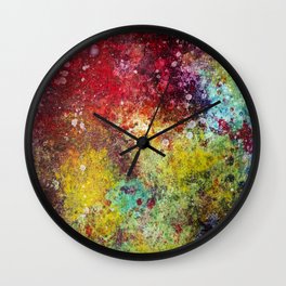 Dark Rainbow Wall Clock