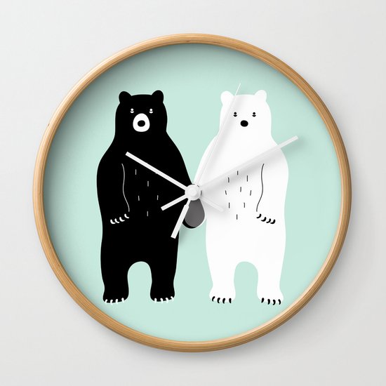 Gray Wall Clock