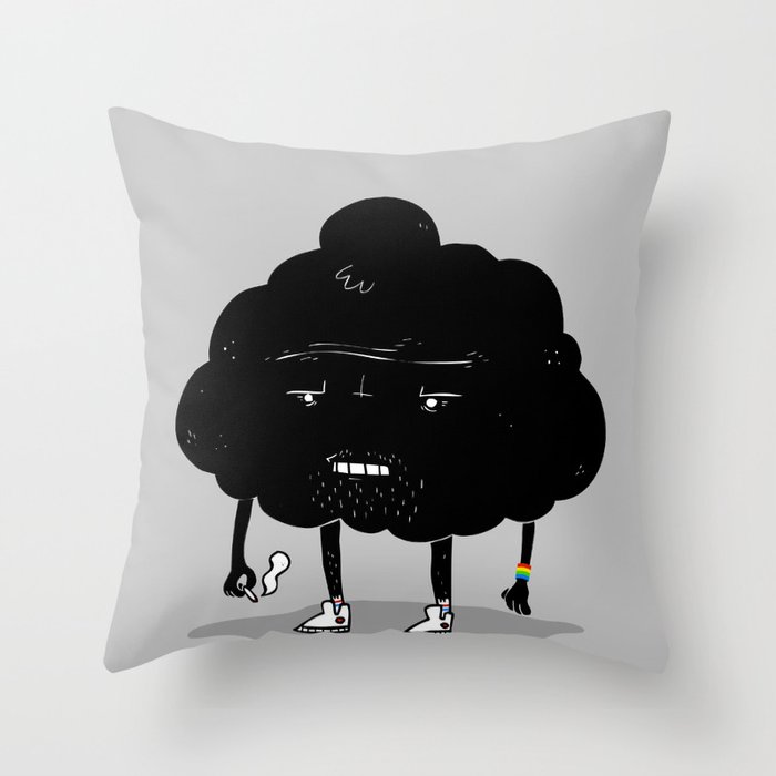 Mr. Optimistic Throw Pillow