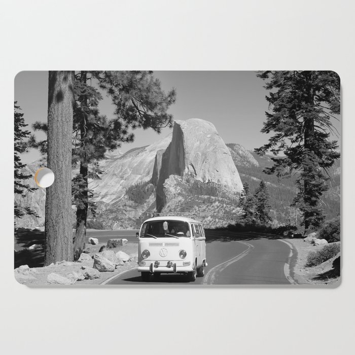 Yosemite Vanlife (Black & White) Series Cutting Board