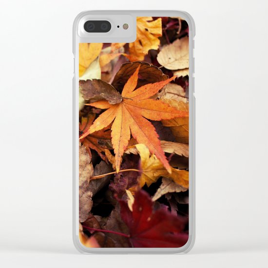 Indian Summer - Colorful Autumn Leaves Clear iPhone Case