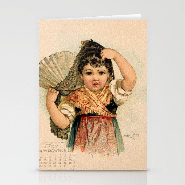 Spanish Girl Maud Humphrey Stationery Cards