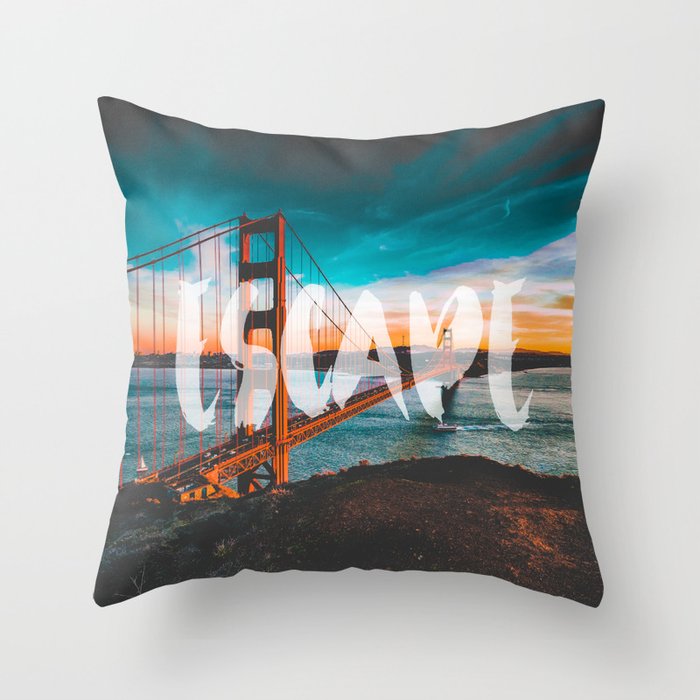 ESCAPE San Francisco Throw Pillow