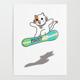 SNOWBOARDER of CAT Poster