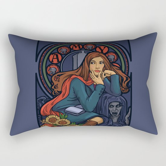 Pond Nouveau Rectangular Pillow