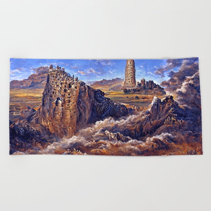 The Valley of Towers Beach Towel