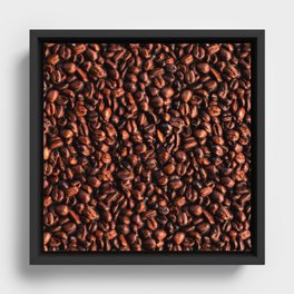 Coffee beans Framed Canvas