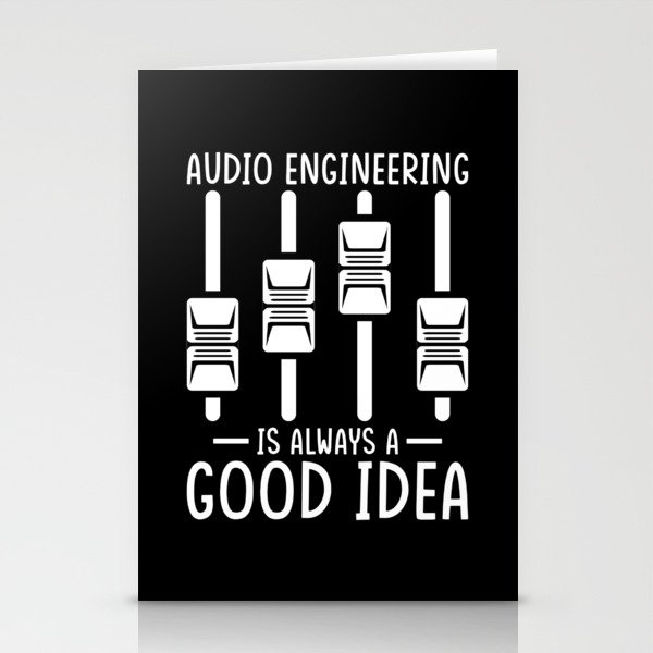 Audio Engineer Sound Technician Gift Stationery Cards