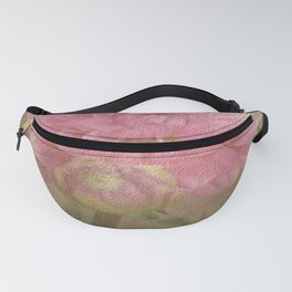 Soft Graceful Pink Painted Dahlia Fanny Pack