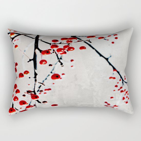 Red Splash Rectangular Pillow