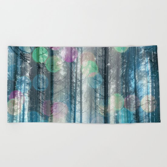Happy Holidays 3 Beach Towel