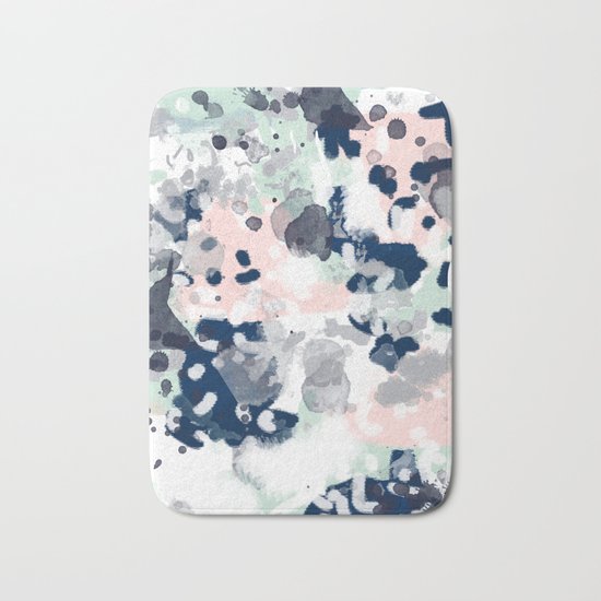 Tate - abstract modern minimal painting art nursery baby office home decor minimalist modern nursery Bath Mat