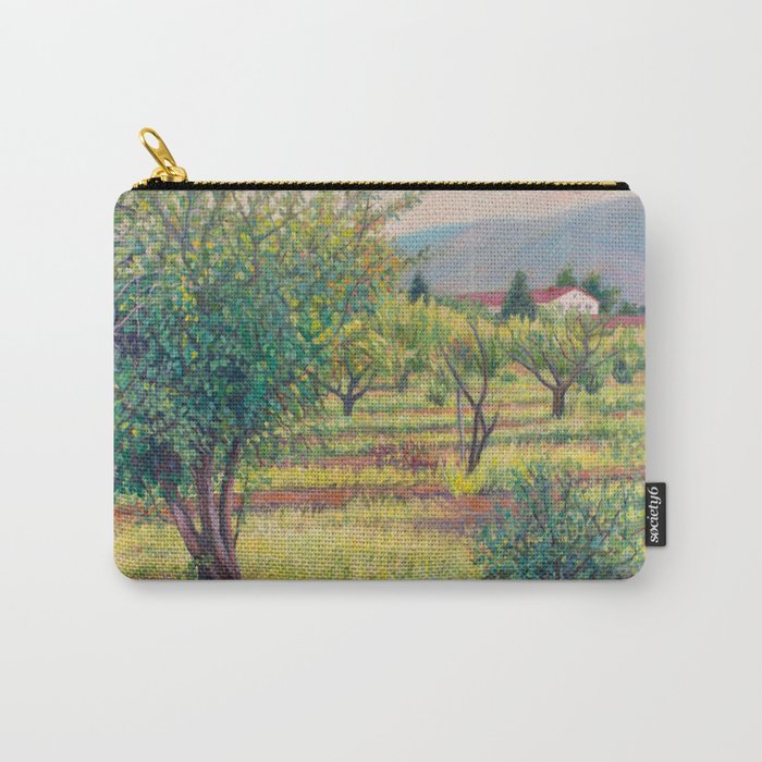 Apricot Orchard Carry-All Pouch