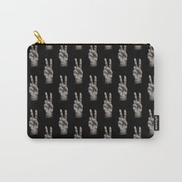 Distressed Peace Sign Carry-All Pouch