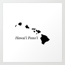 Islands of Hawaii Art Print