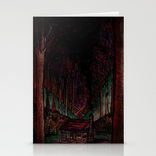 That Evil Cabin in Those Haunted Woods Stationery Cards