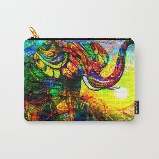 " The old elephant knows where to find some water. " Carry-All Pouch