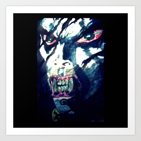Sensing Blood Art Print