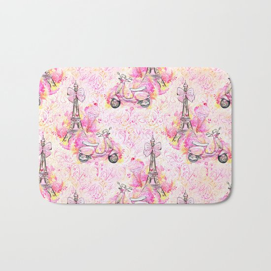 Fashion and Paris #3 Bath Mat