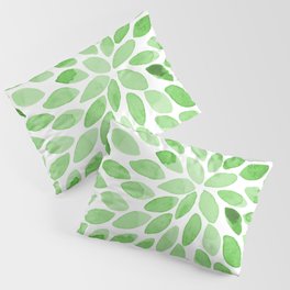 Watercolor brush strokes -  summer green Pillow Sham