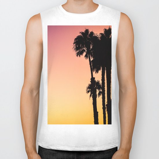 Tropical Sunset Biker Tank