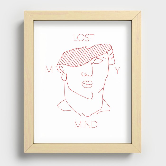 Lost my mind Recessed Framed Print