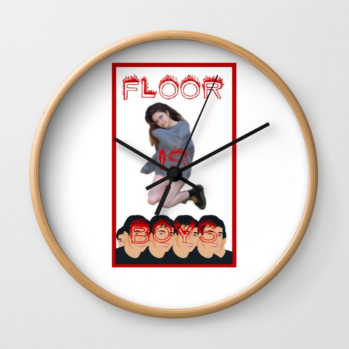 Floor is Boys Wall Clock
