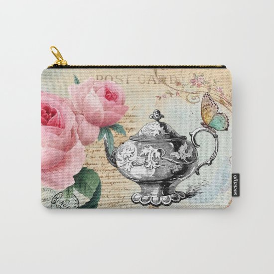 Vintage Flowers #17 Carry-All Pouch