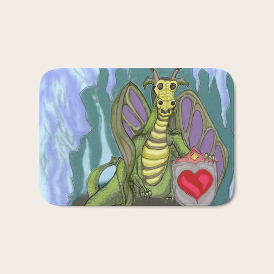 Lovelorn Dragon Bath Mat