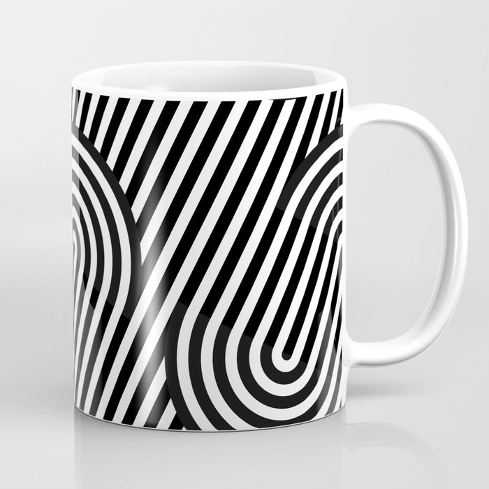 Geometric Black and White Coffee Mug