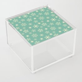 Retro Christmas Pattern Acrylic Box