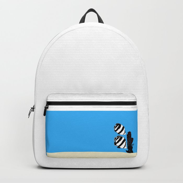 Modern Color Block Fish Art - Modern Angels Backpack
