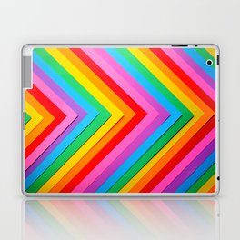 Rainbow Chevron Stripes Laptop Skin