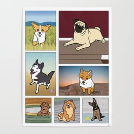 Dog Scenes Poster