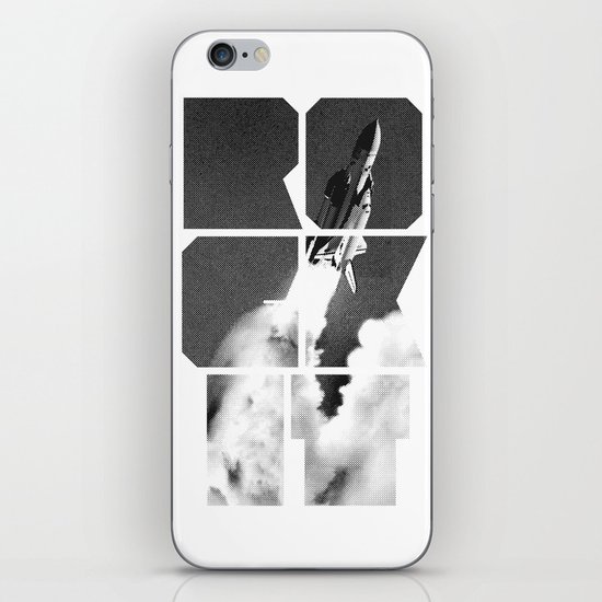 ROCKIT (Black on White) iPhone & iPod Skin
