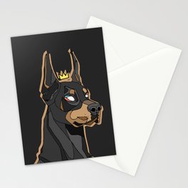 Dobermann Illustration by rads Stationery Card