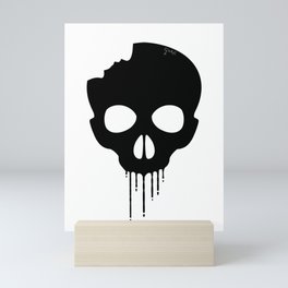 Broken Skull Silhouette Mini Art Print