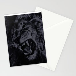 Panthera Leo Carboneum - Dark Stationery Card