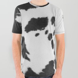 Black And White Howdy Cowhide (xii 2021) All Over Graphic Tee