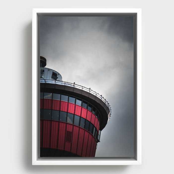 The Calgary Tower in Calgary, AB, Canada Framed Canvas