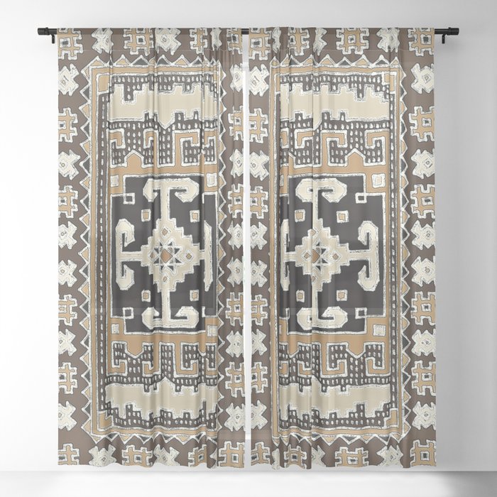 Bohemian rug 20. Sheer Curtain